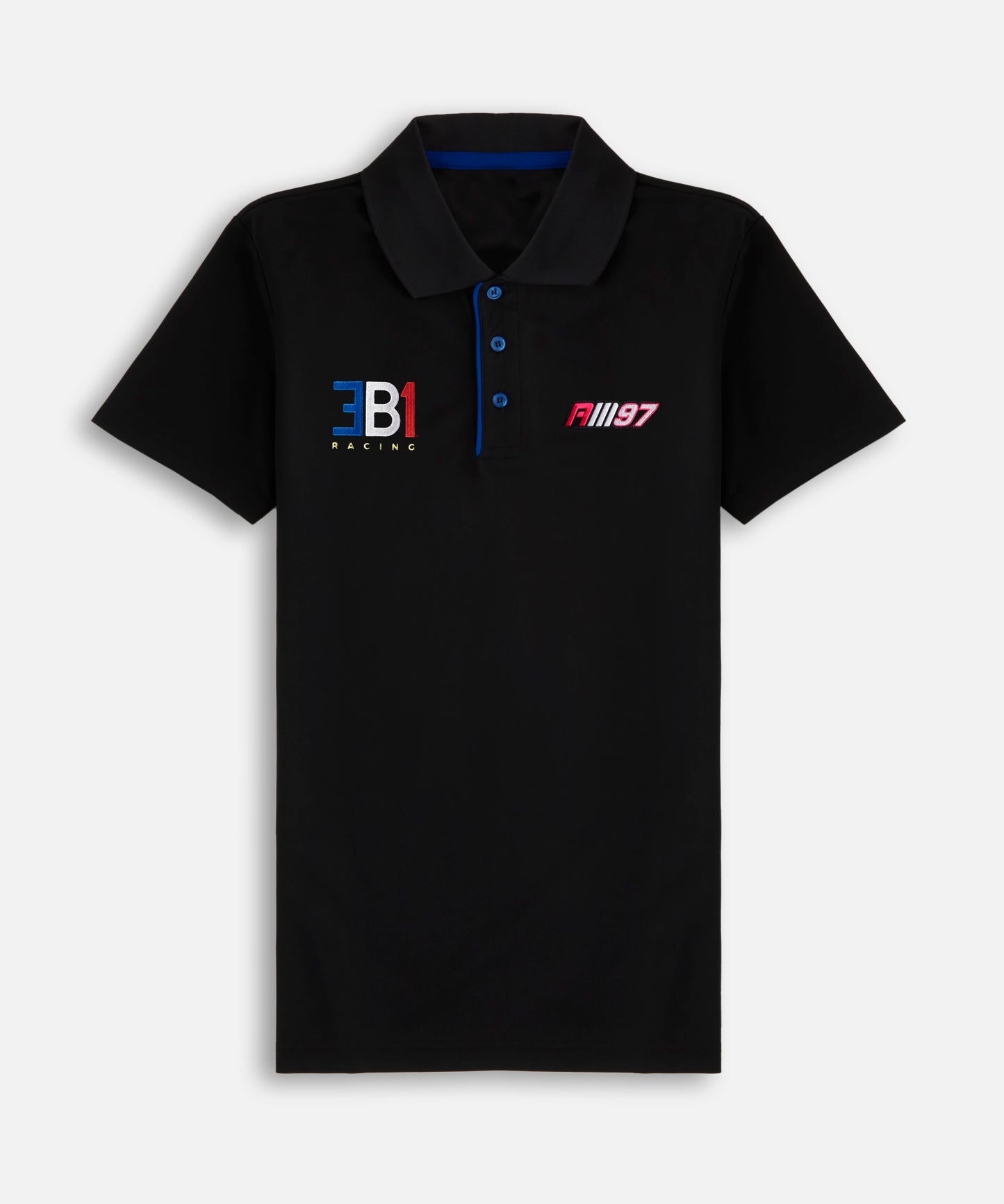 Alex Mann Black & Blue Polo Shirt