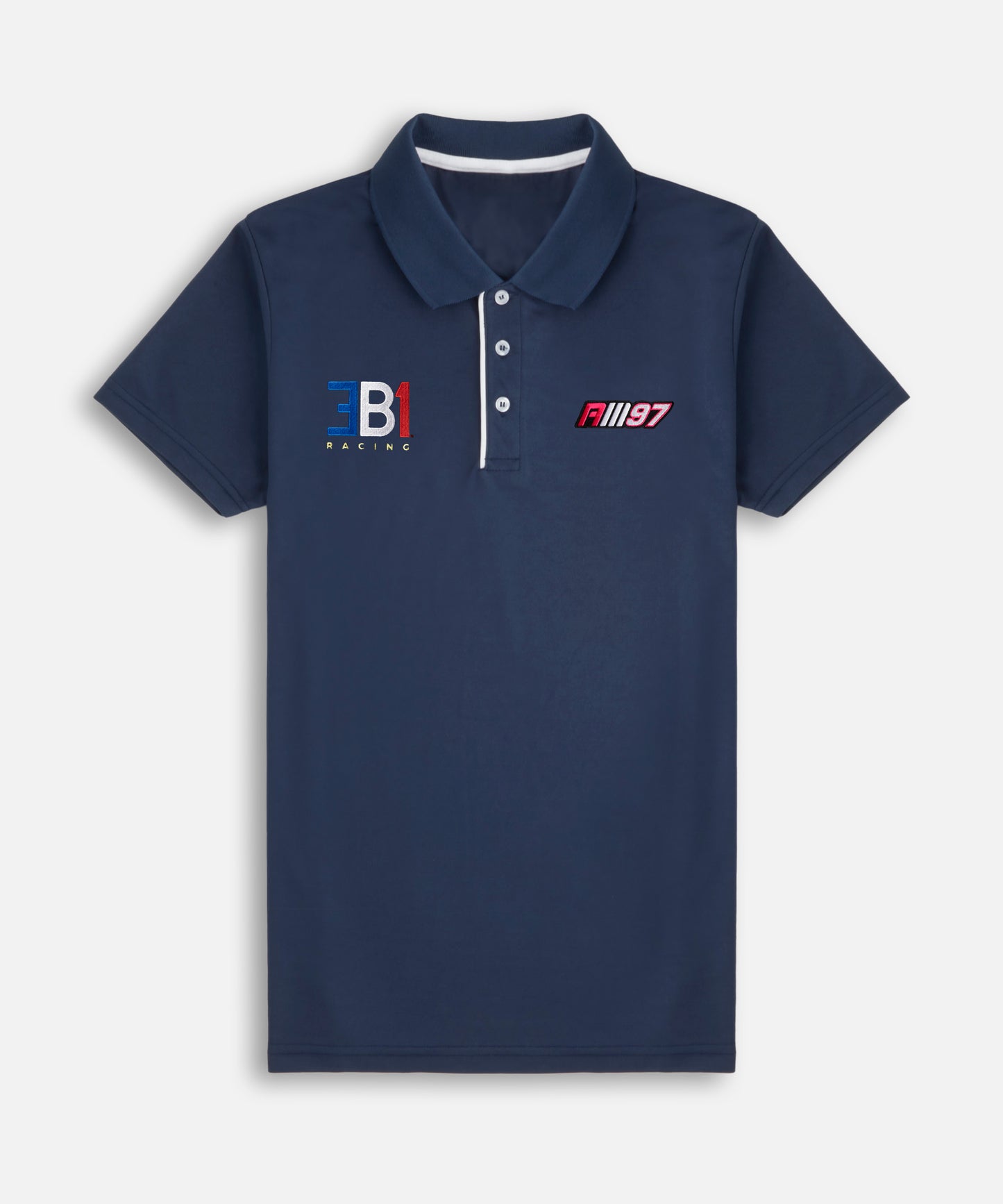 Alex Mann Navy & White Polo Shirt