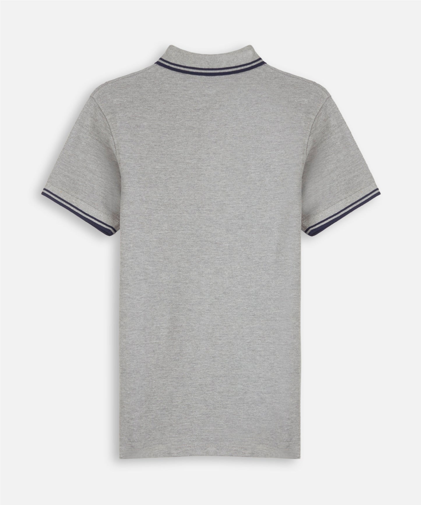 Alex Mann Grey & Navy Polo Shirt