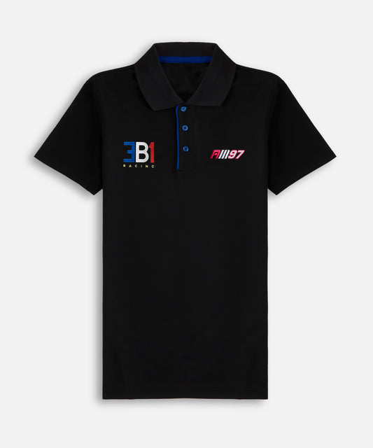 Alex Mann Black & Blue Polo Shirt