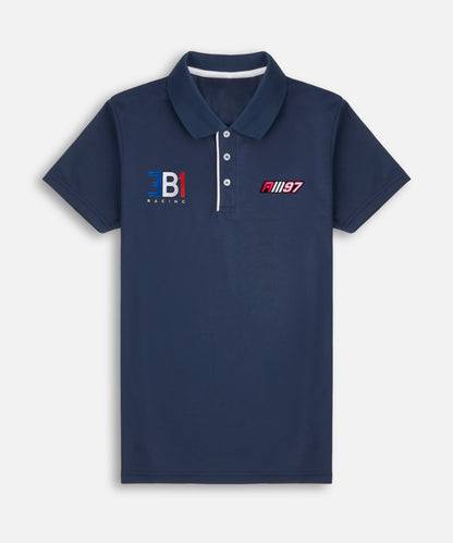 Alex Mann Navy & White Polo Shirt