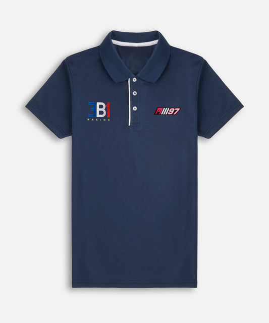 Alex Mann Navy & White Polo Shirt