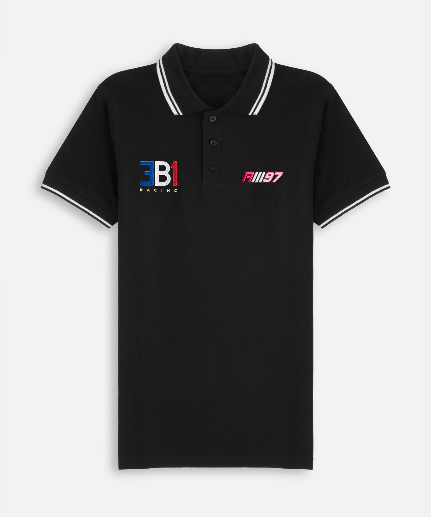 Alex Mann Black & White Polo Shirt