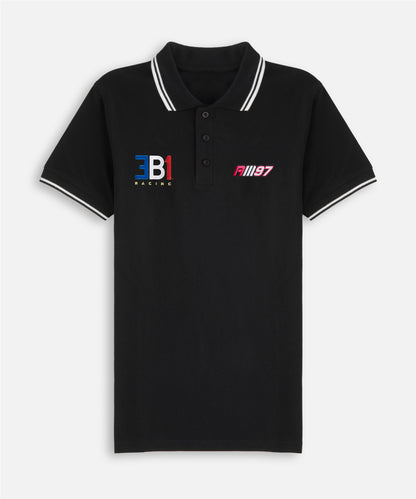 Alex Mann Black & White Polo Shirt