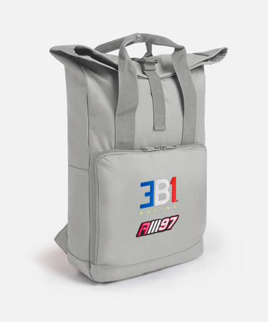 Alex Mann Grey Roll-Top Backpack