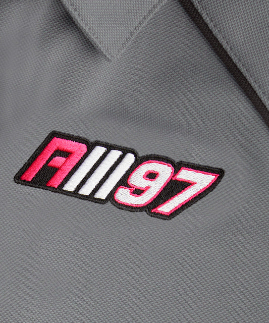Alex Mann Grey & Black Performance Polo Shirt