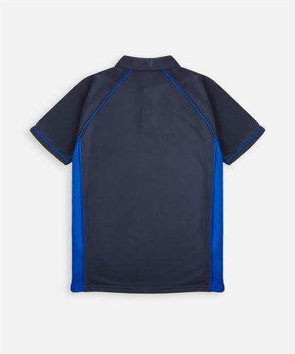 Alex Mann Navy & Blue Performance Polo Shirt