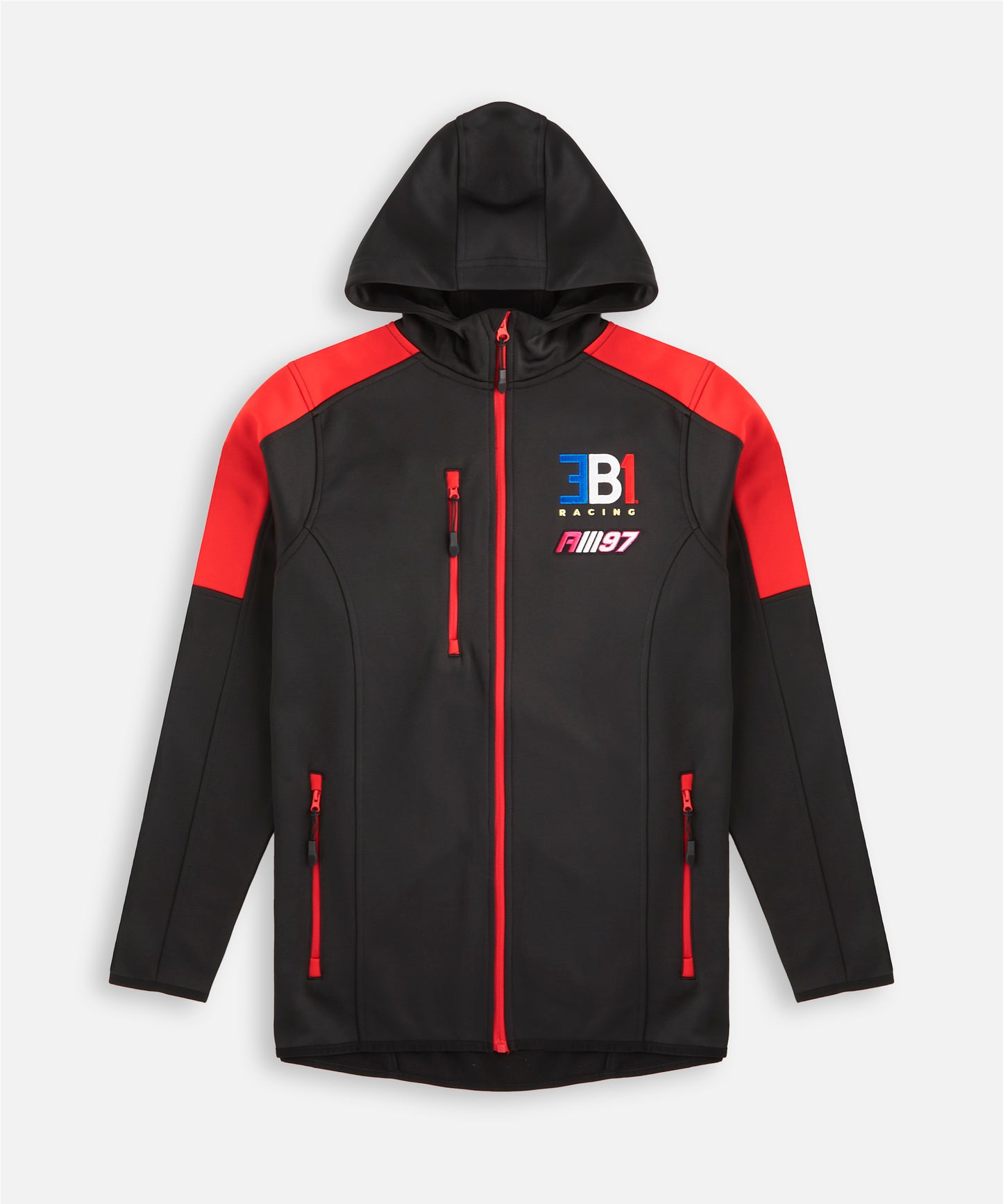 Alex Mann Black & Red Soft Shell Jacket