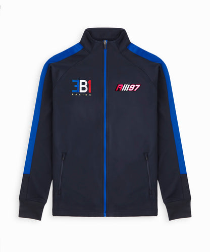 Alex Mann Navy & Blue Knitted Tracksuit Top