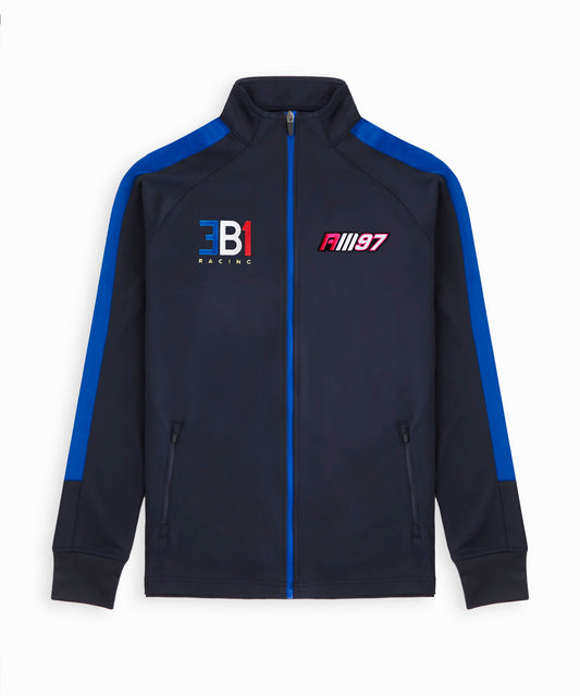 Alex Mann Navy & Blue Knitted Tracksuit Top