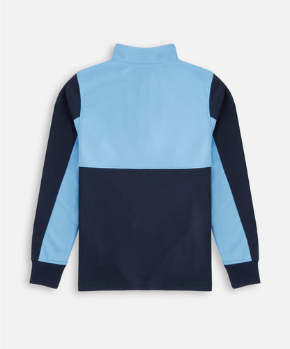 Alex Mann Navy & Blue 1/4 Zip Tracksuit Top