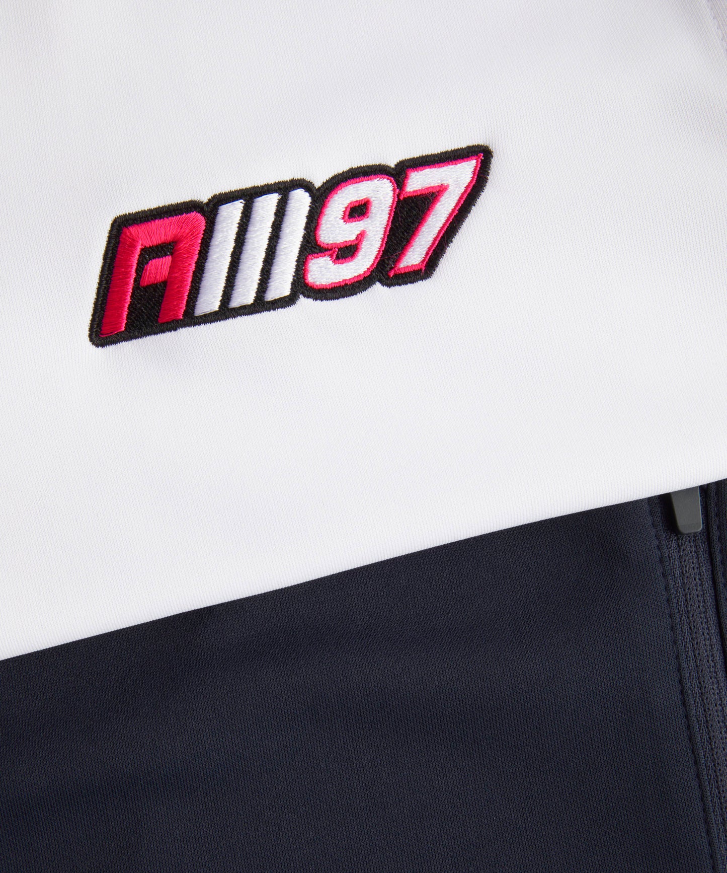 Alex Mann Navy & White 1/4 Zip Tracksuit Top